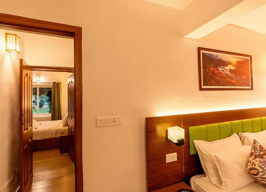 Resorts In Munnar for Family - Family Villa - The Leaf Munnar Resort - Bedroom Connectivity